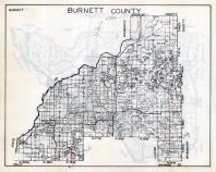 Burnett County Map, Wisconsin State Atlas 1933c